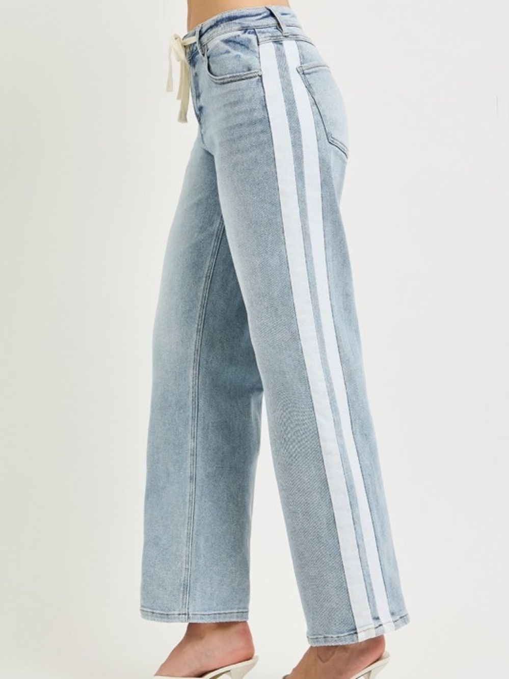 NWT🤍Risen Stripe Baggy Slouchy Jean 3/26